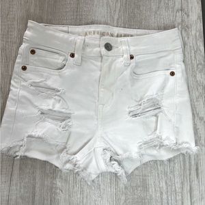 American Eagle White Jean Shorts Size 00